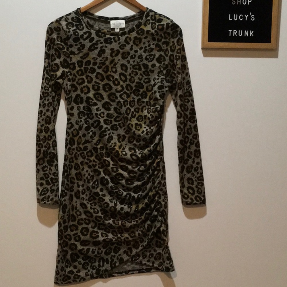 Bodycon Dress- Leopard Print - Francesca’s Size M